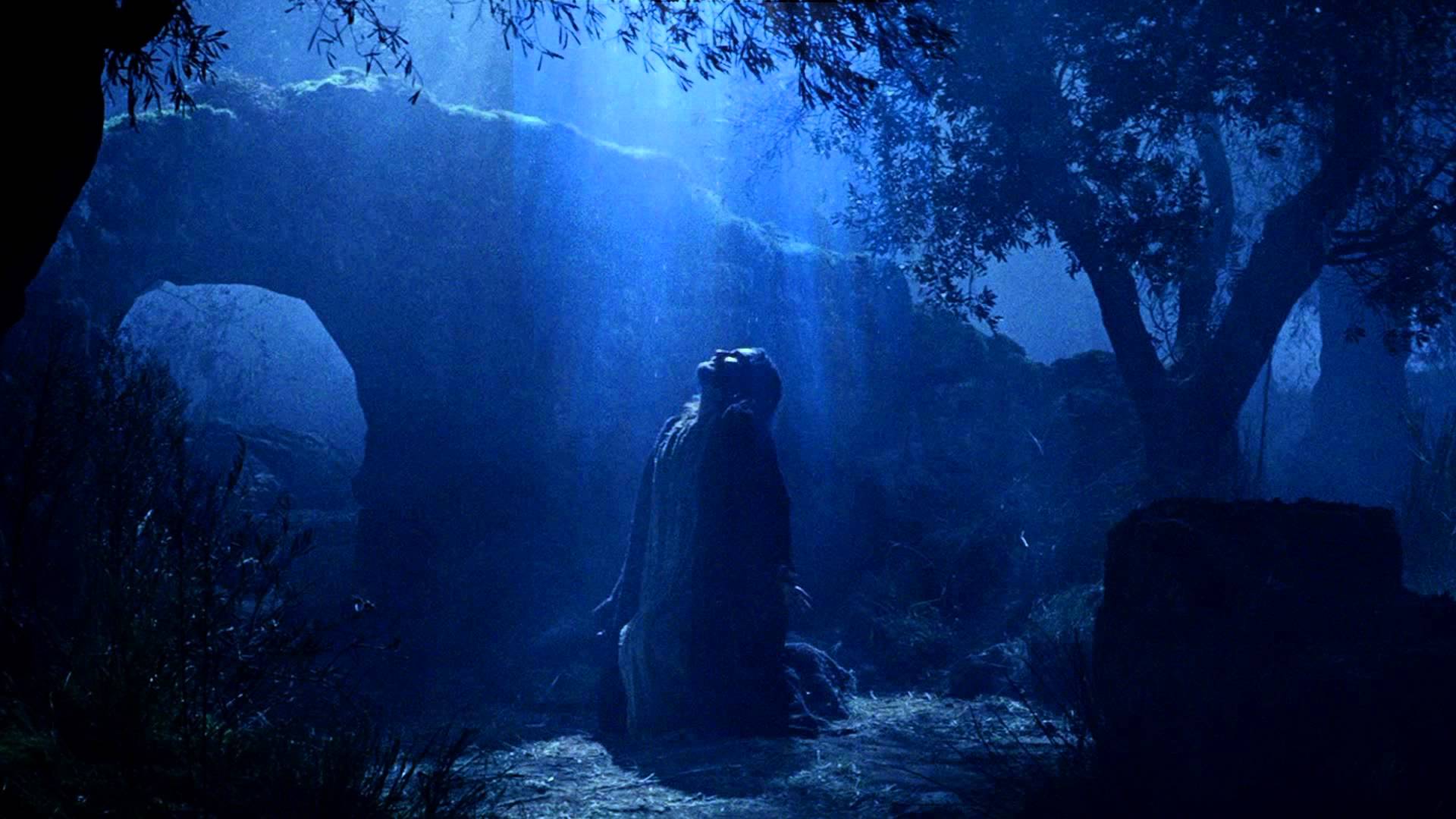 Jesus in the garden of Gethsemane.